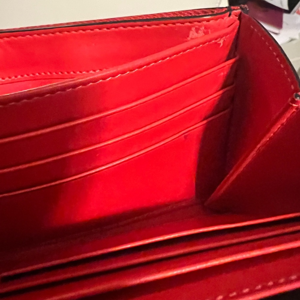 Christian Louboutin Black and Silver Studded clutch with wristlet, wallet - Picture 5 of 7